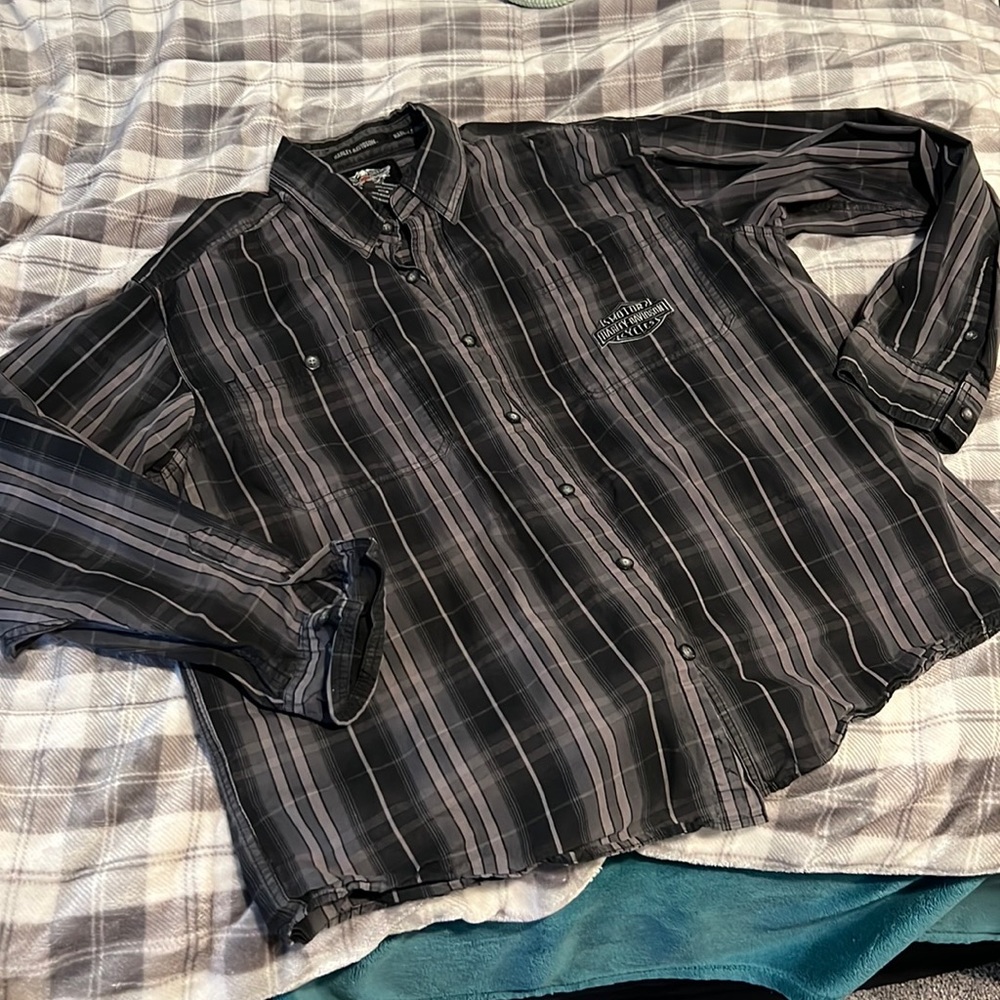 Harley Davidson Long Sleeve Button Up